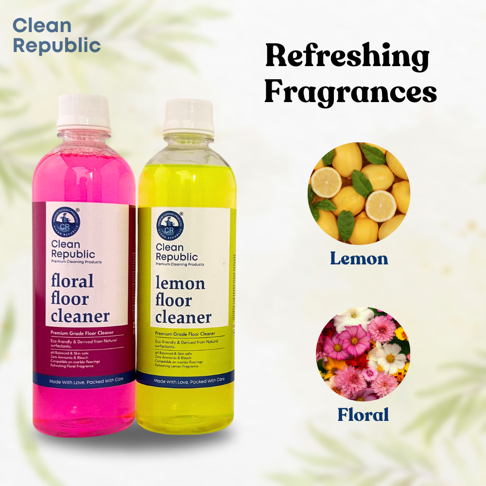 Lemon Floor Cleaner | Natural & Eco-Friendly | Combo 500ml + 500ml