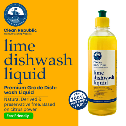 Lime Dishwash Liquid | Natural & Eco-friendly | 500ml