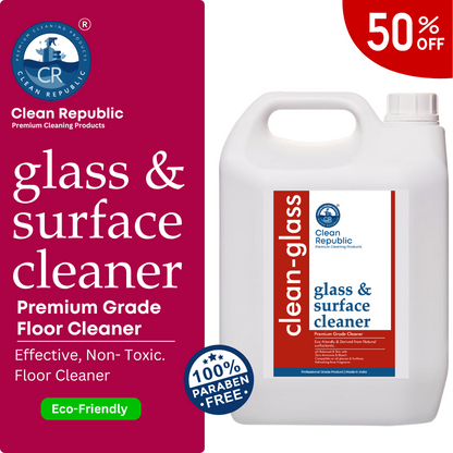 Glass & Surface Cleaner | Natural, eco-friendly and 0% Ammonia | 5L